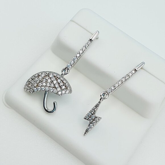 "925 Sterling Silver CZ Beautiful Earrings for Women, 1USPAR4260 - Picture 10 of 11